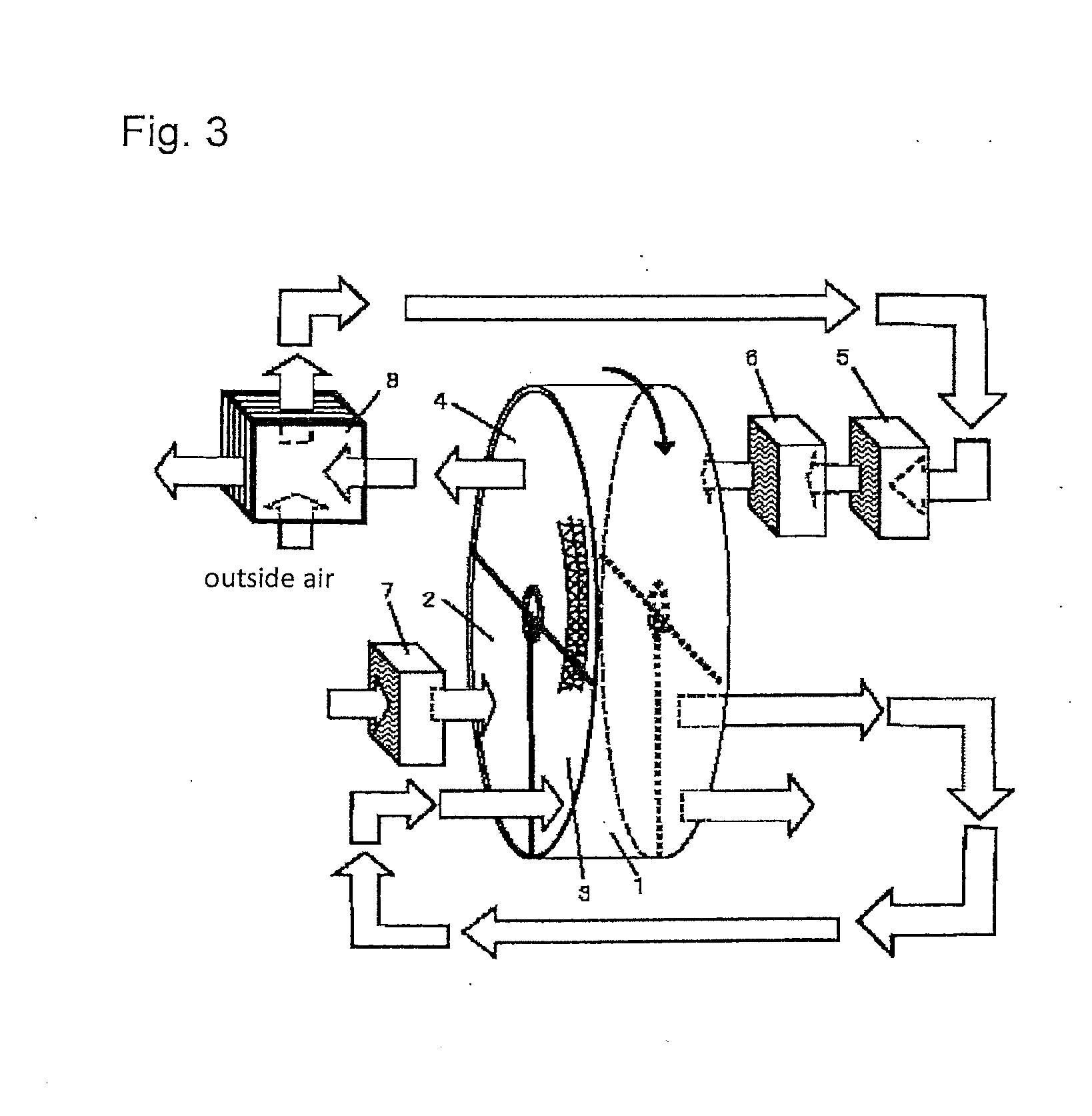 Absorption type - removal / condensing apparatus