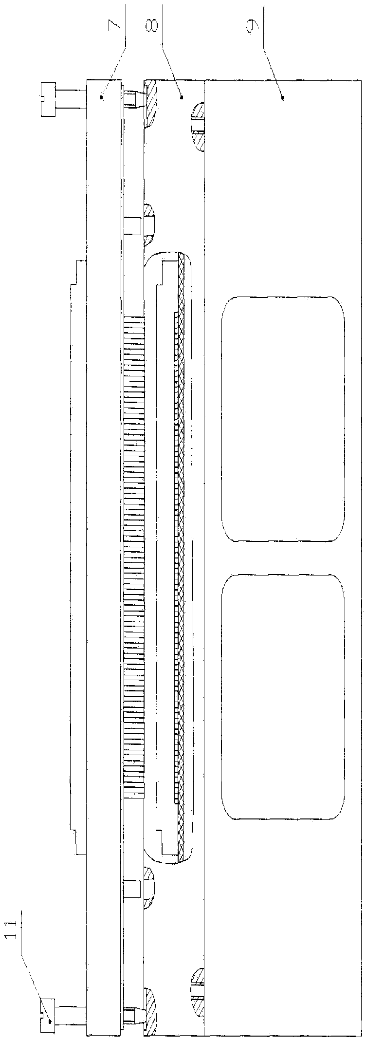 A multi-point long-pin connector that is convenient to disassemble and assemble and disassemble method thereof
