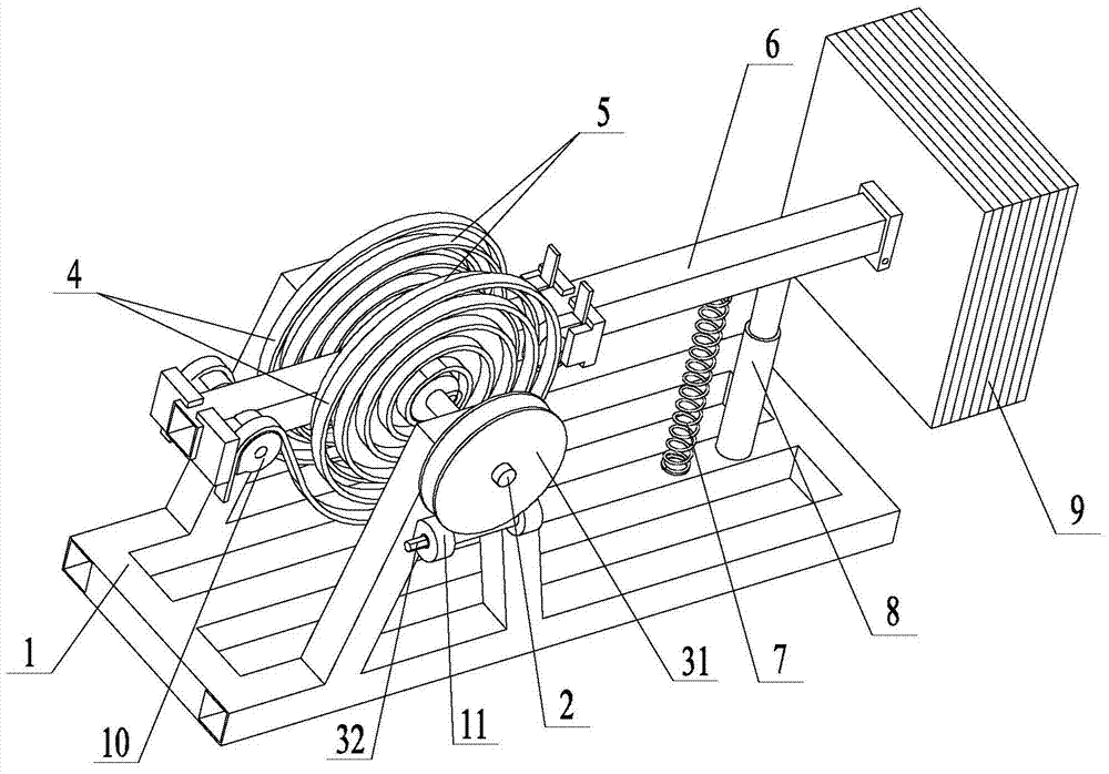 Low-frequency mass tuning and vibration-damping device and regulating method for same