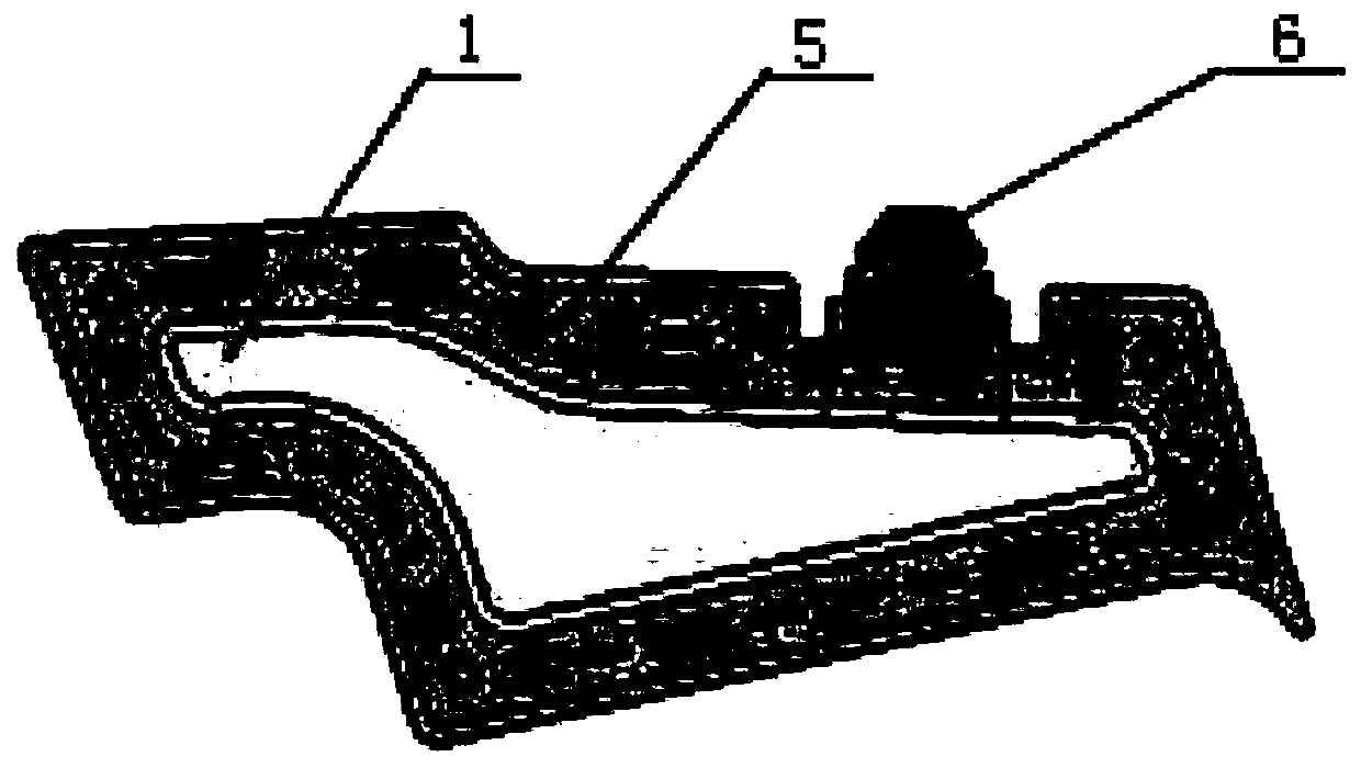 Pulp molded skeleton for automobile cavity filling material and preparation method thereof