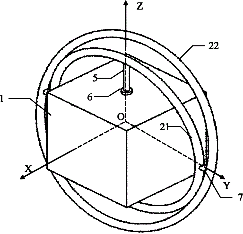 Liquid circuit based gyroscopic moment generating device and satellite attitude control method