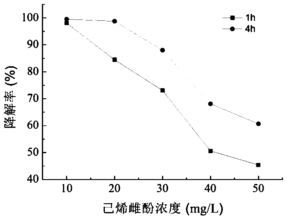 Method for degrading diethylstilbestrol by using Trametes versicolor crude enzyme solution