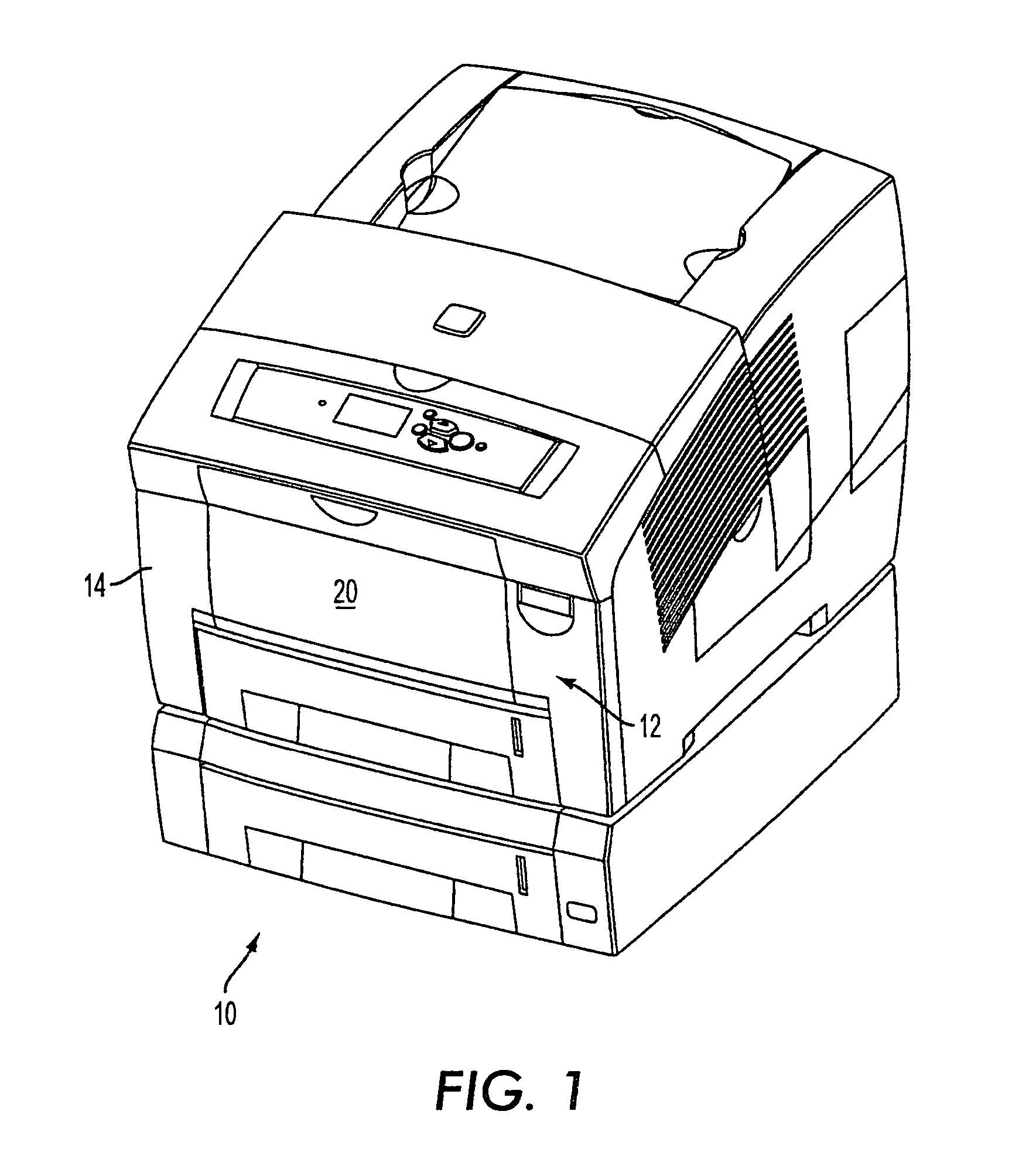 Door assembly having a print media delivery system