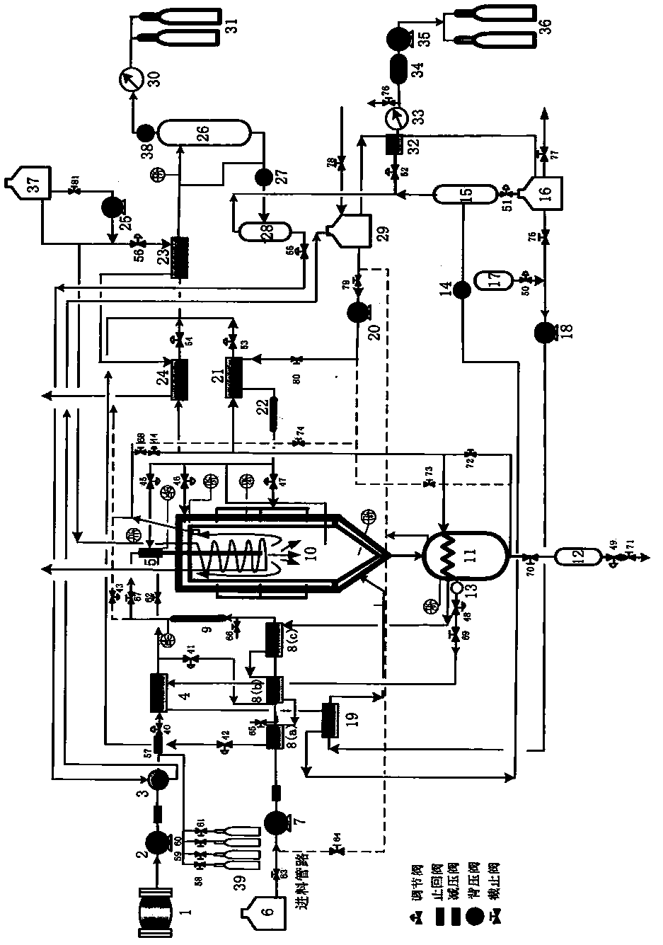 Supercritical water processing control system and control method thereof