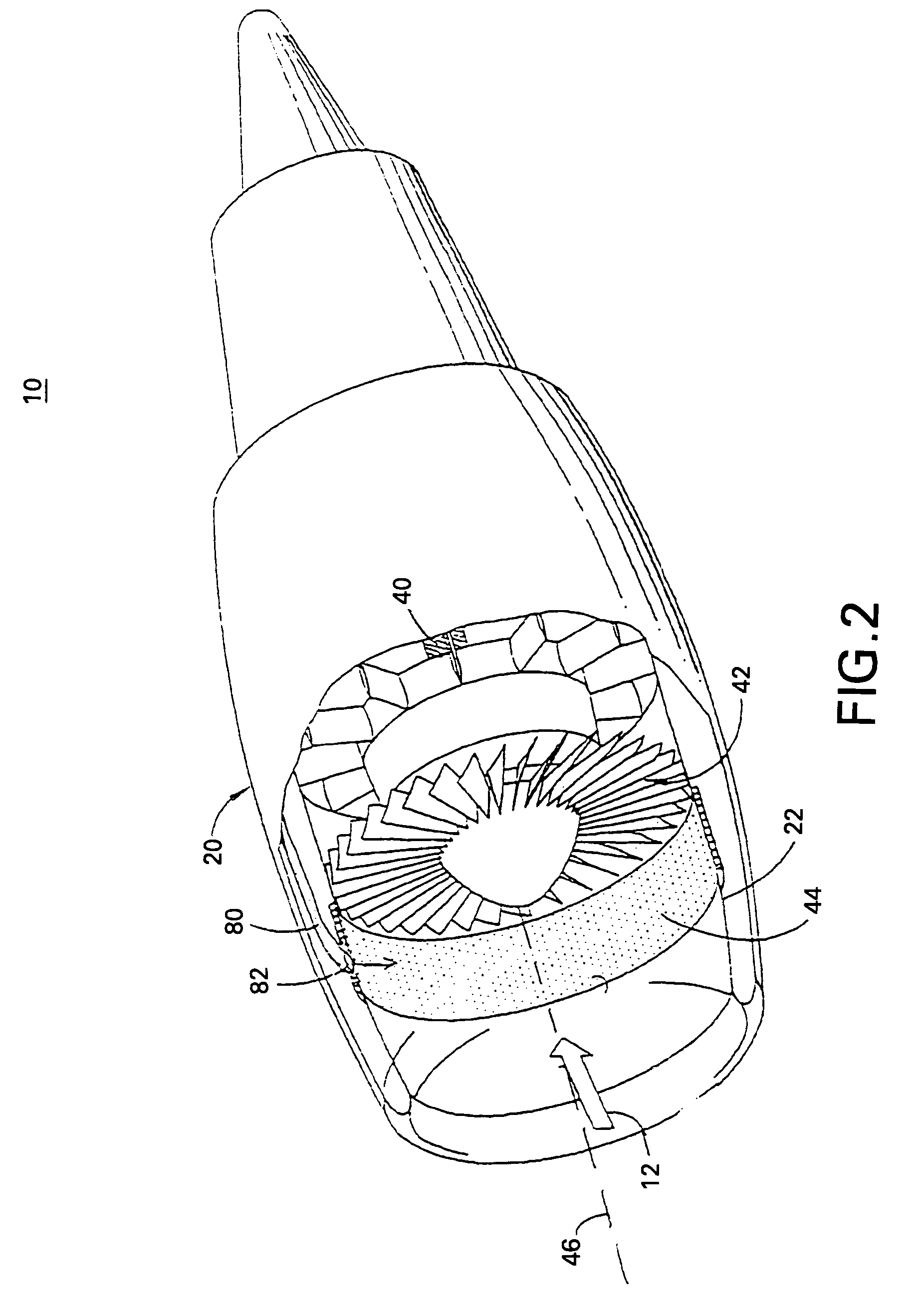 Method and system for reduction of jet engine noise