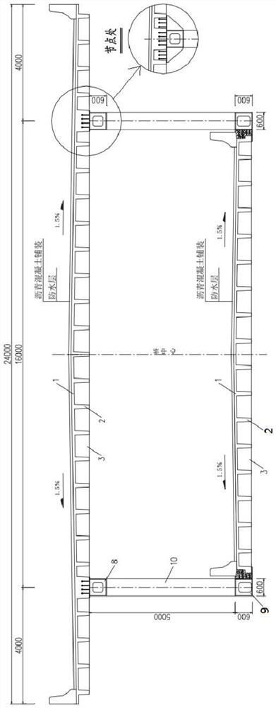 An ultra-thin bridge deck structure, truss bridge and construction method of truss bridge