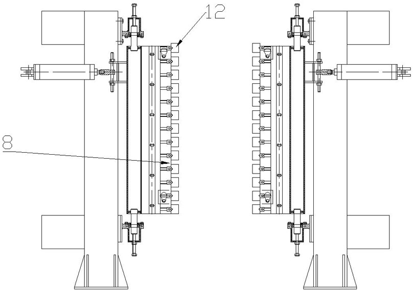 A tool set for processing anti-crack grooves of autoclaved aerated concrete slabs