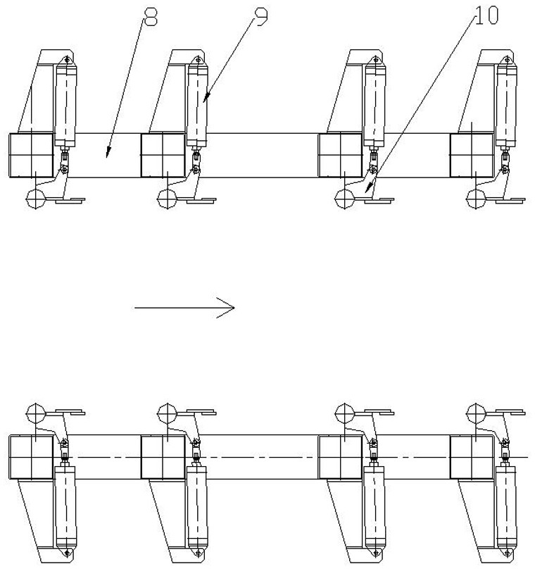 A tool set for processing anti-crack grooves of autoclaved aerated concrete slabs