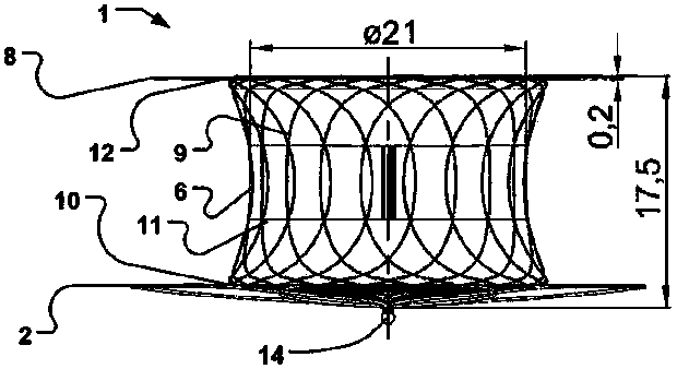 A device for occluding an opening in a body and associated methods
