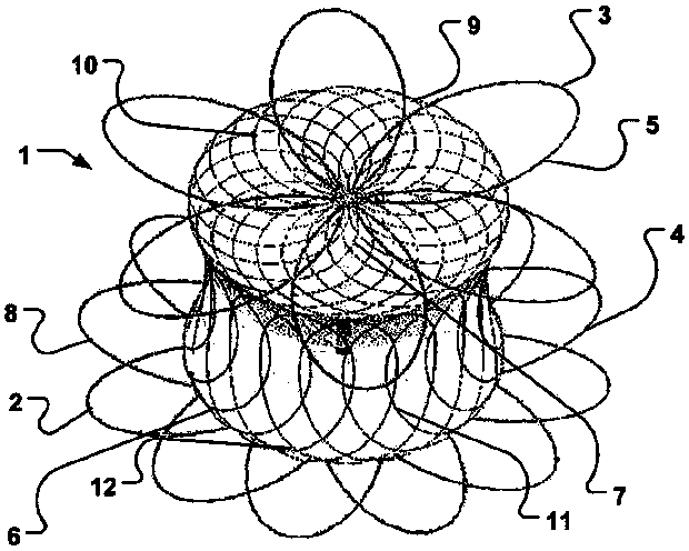 A device for occluding an opening in a body and associated methods