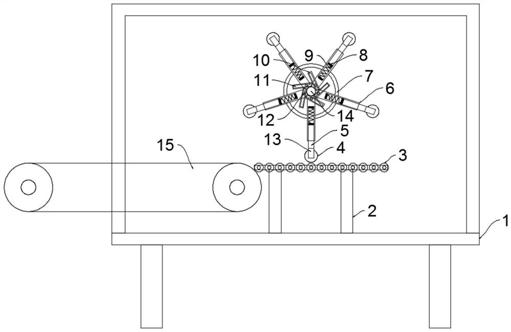 Feeding equipment used in zizania latifolia stalk cutting machine