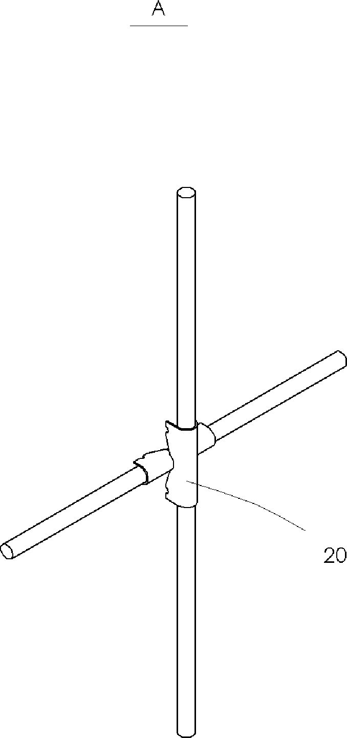 Hand-operated cross-clamp for processing invisible protective window and use method thereof