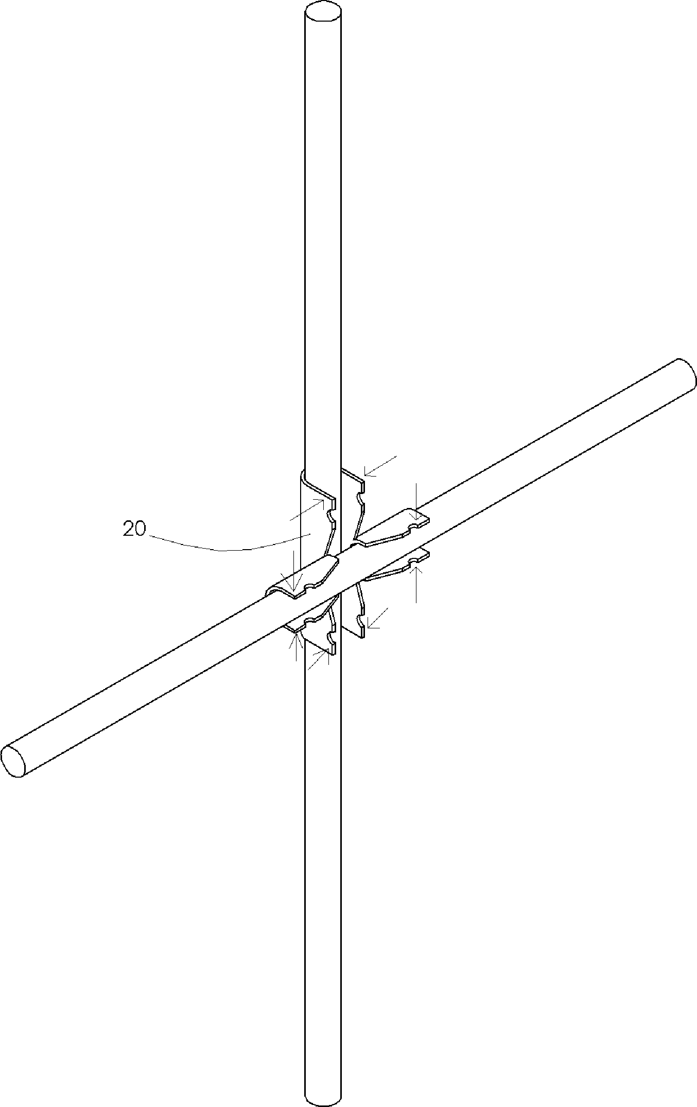 Hand-operated cross-clamp for processing invisible protective window and use method thereof