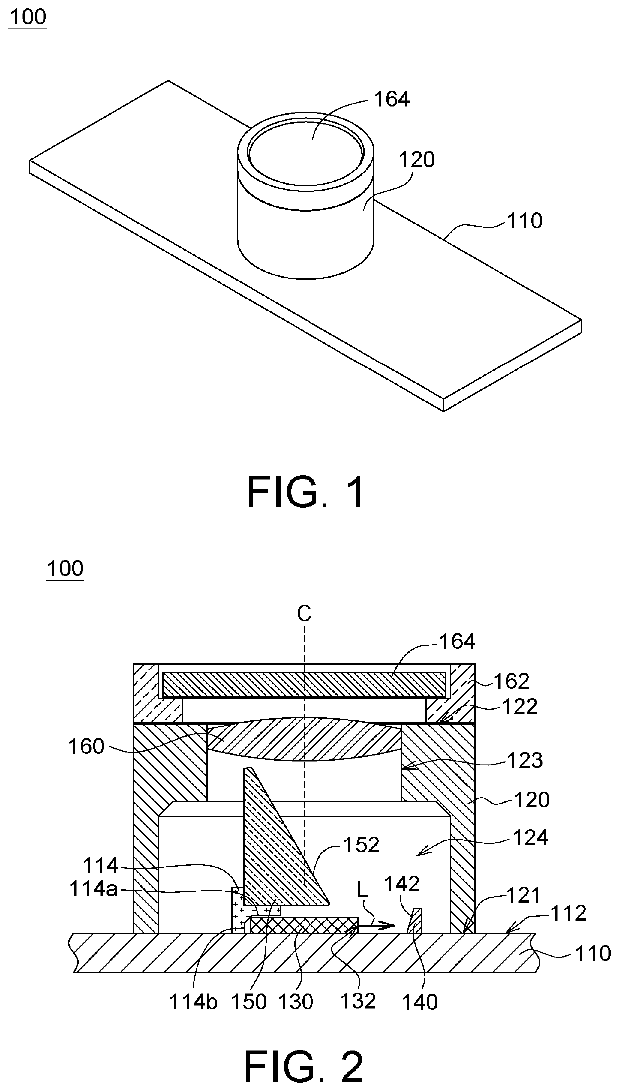 Package structure for edge-emitting laser
