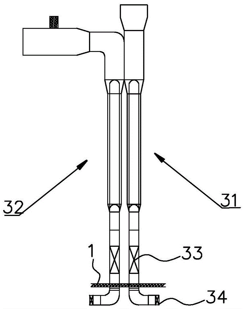 An urban tunnel ventilation test device with ramps