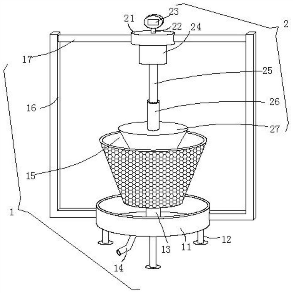 Rapeseed oil squeezing device for edible oil processing and squeezing method