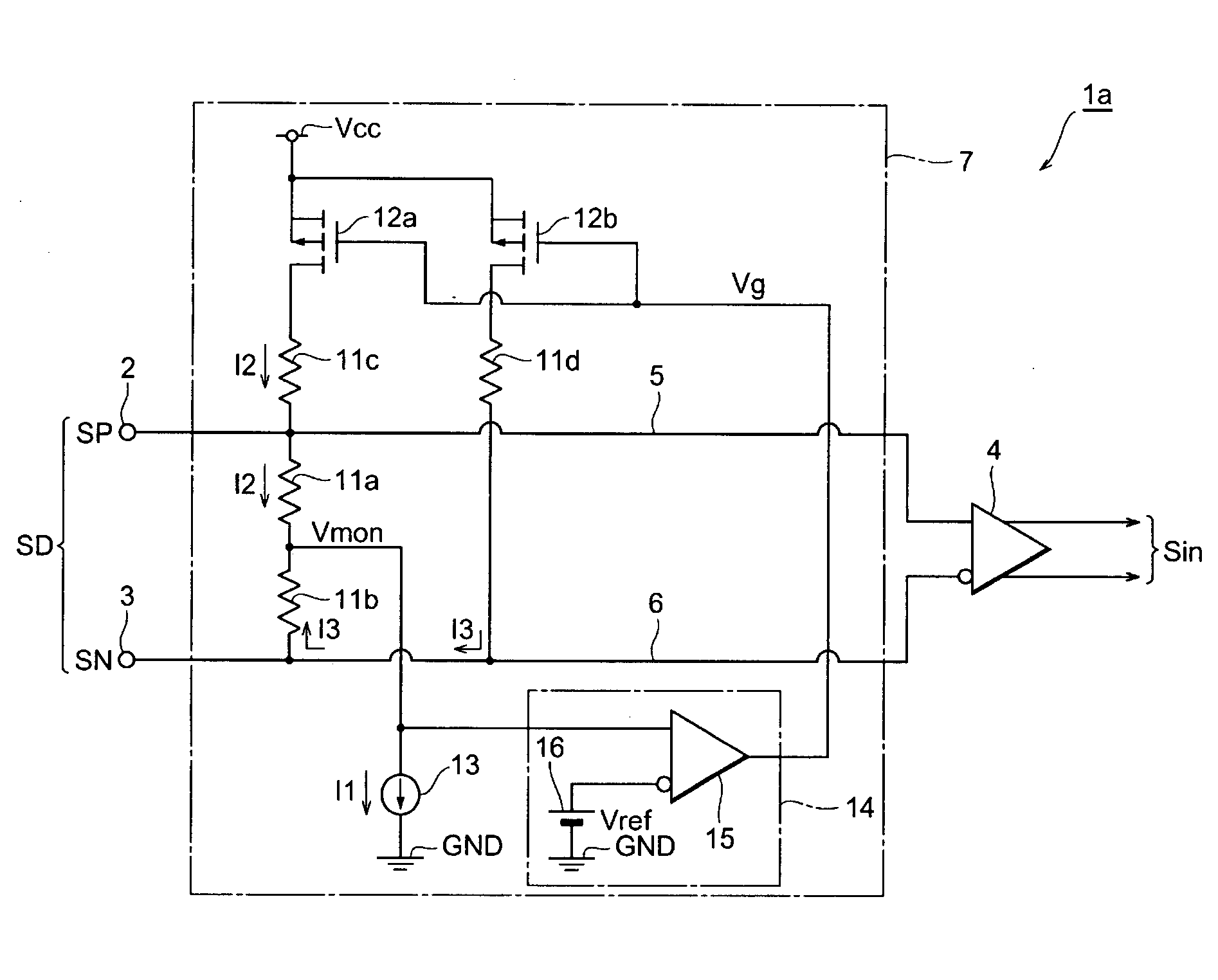 Differential circuit with precisely controlled terminator circuit