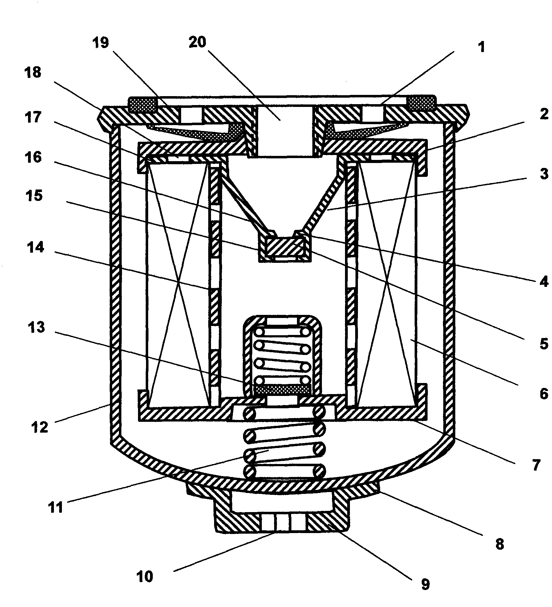 Fluid high-intensity magnetic integrated filter