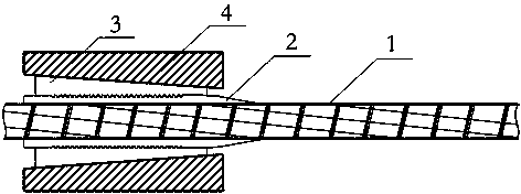 Anchoring method applicable to large-tonnage FRP inhaul cable