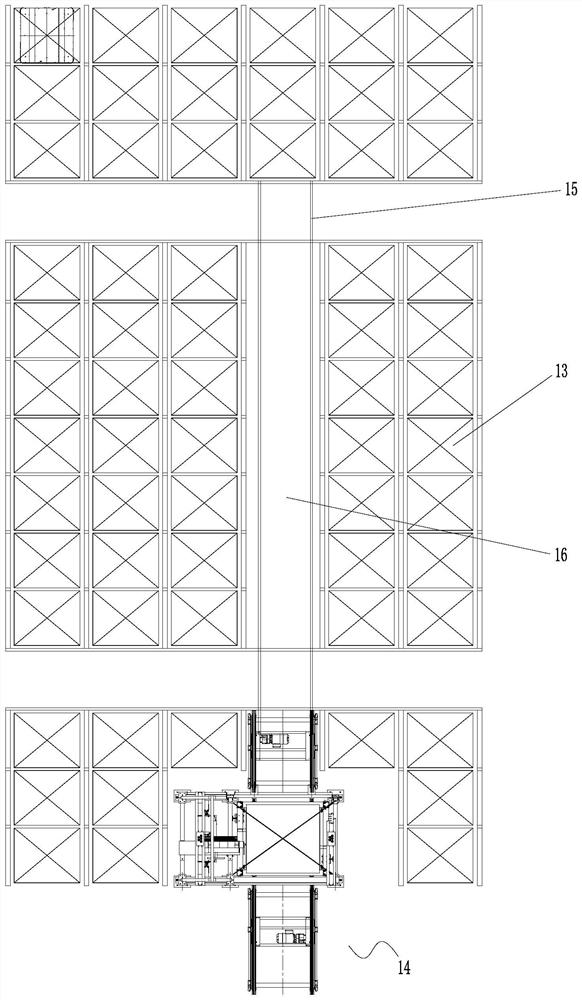 Three-dimensional warehousing system and goods carrying method thereof