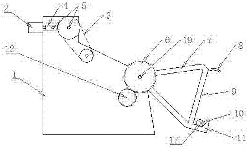 Feeding device for bag making machine