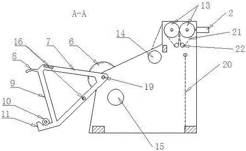 Feeding device for bag making machine