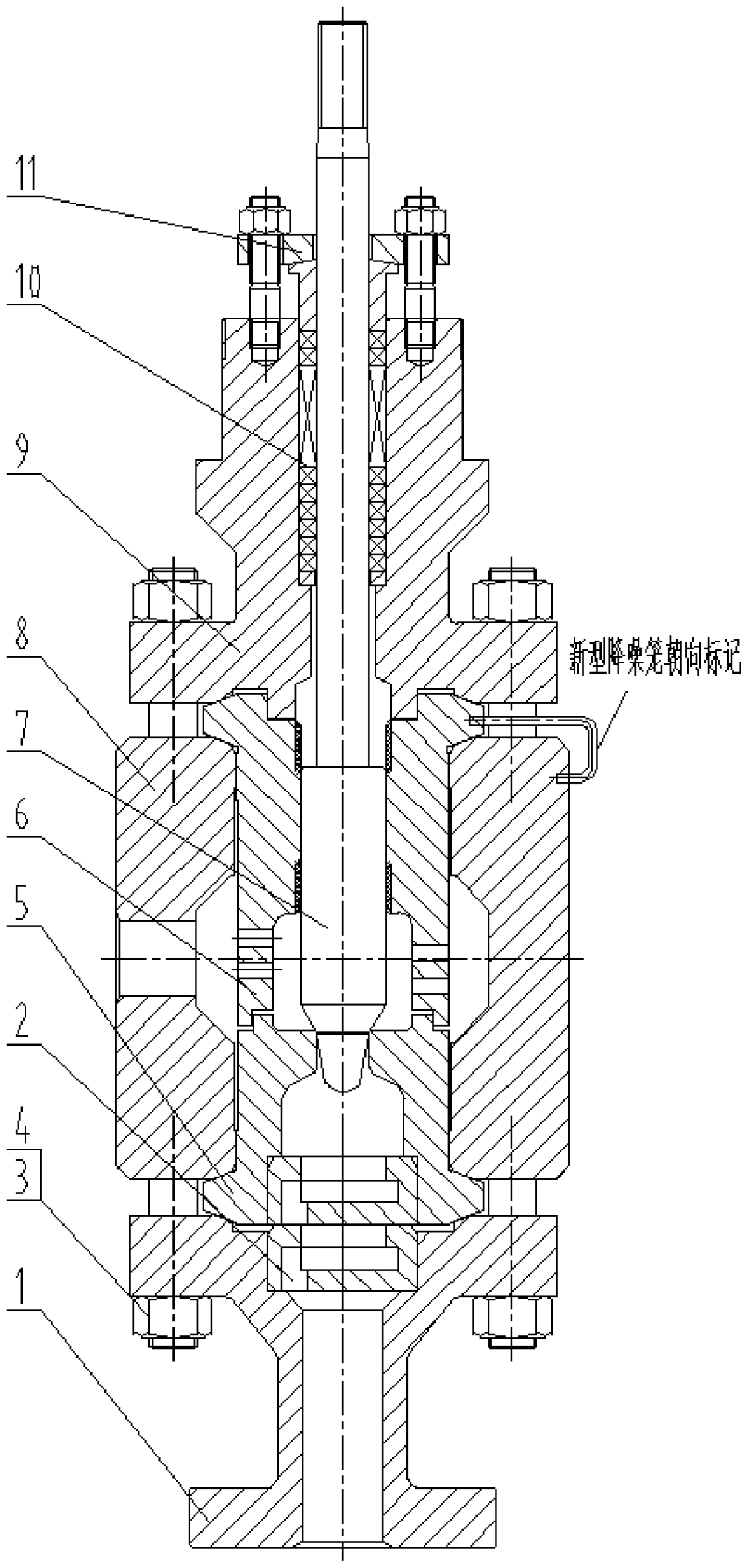 Single-seat angle valve with special structure