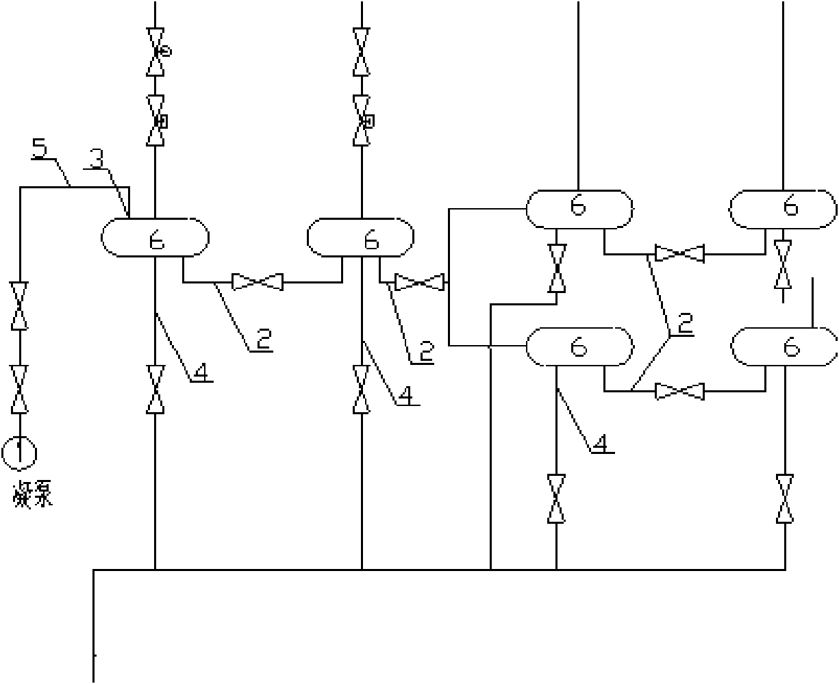 Method and device for flushing vapor side of high-low pressure heater in large-sized heat-engine plant