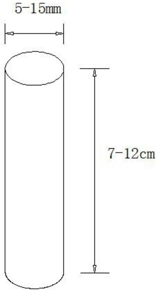 Cylindrical tea and preparation method thereof