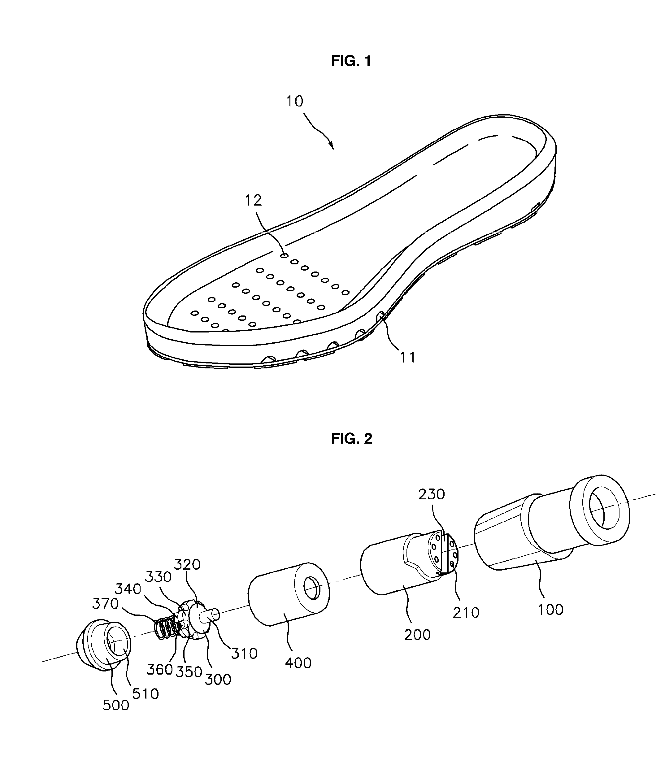 Ventilation sole for shoes