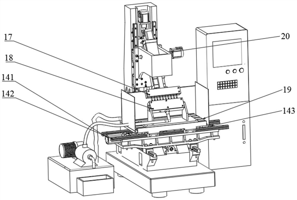 Precise multi-hole-site electrochemical corrosion machine tool