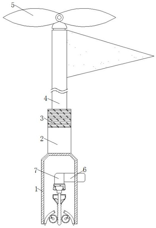 Novel tourist guide flag fixing device