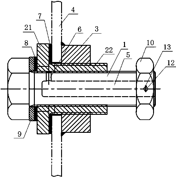 A backup water inflow detection device and detection method for a watertight cabin