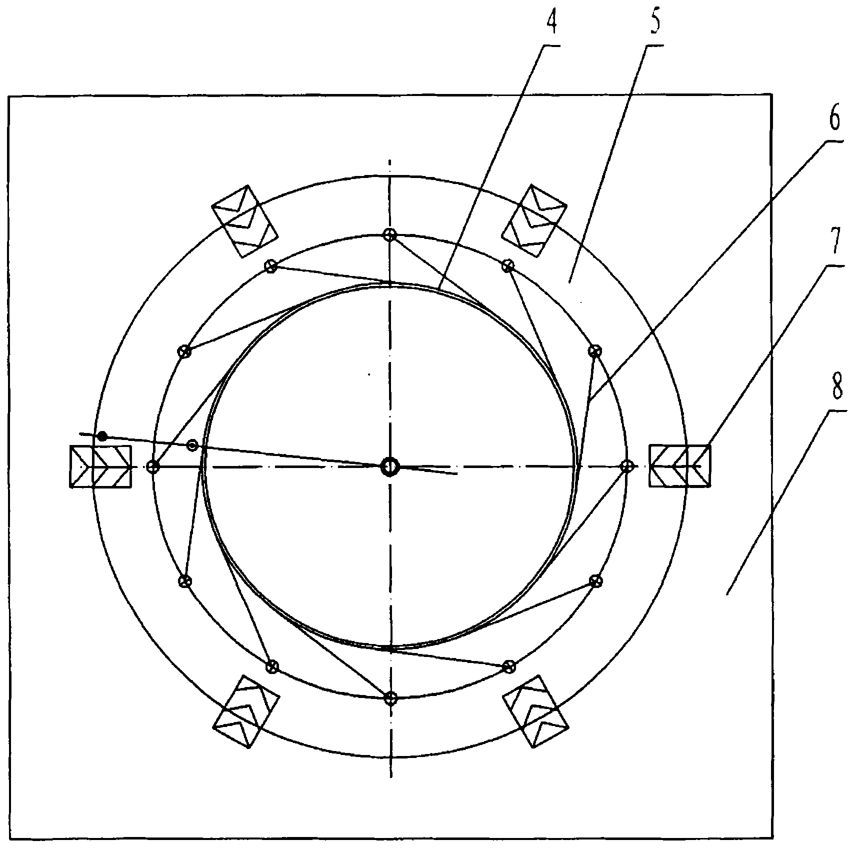 Installation method of big gear ring of rotary kiln