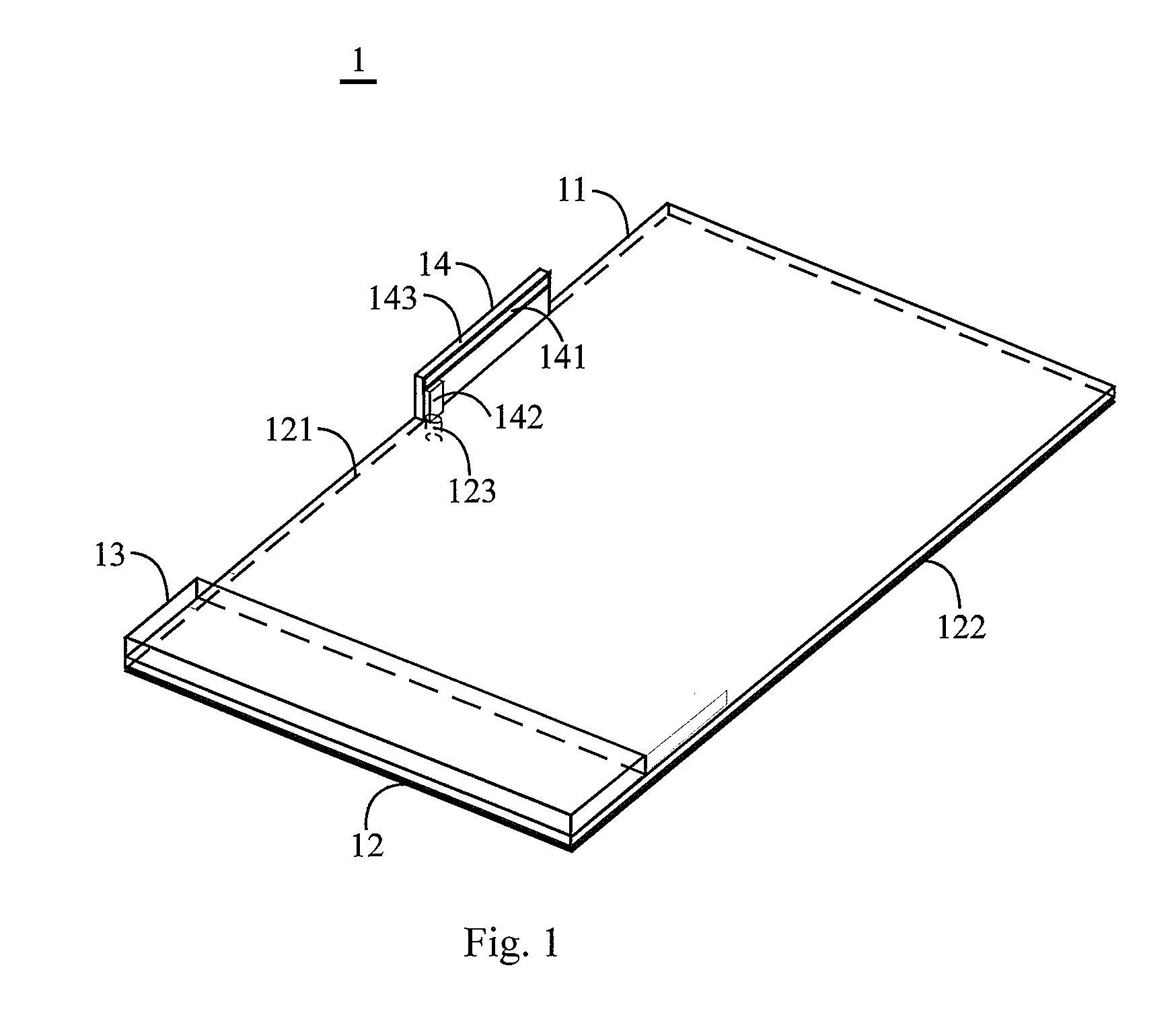 Mobile communication device with low near-field radiation and related antenna structure