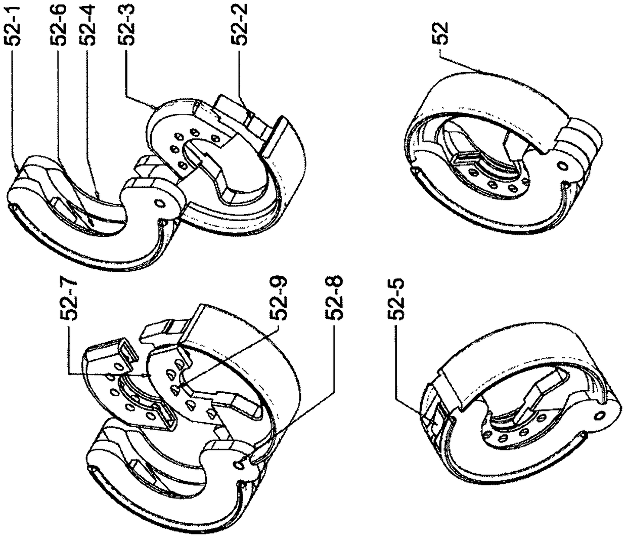 Multifunctional hand-pressing vacuum generating device and application assembly