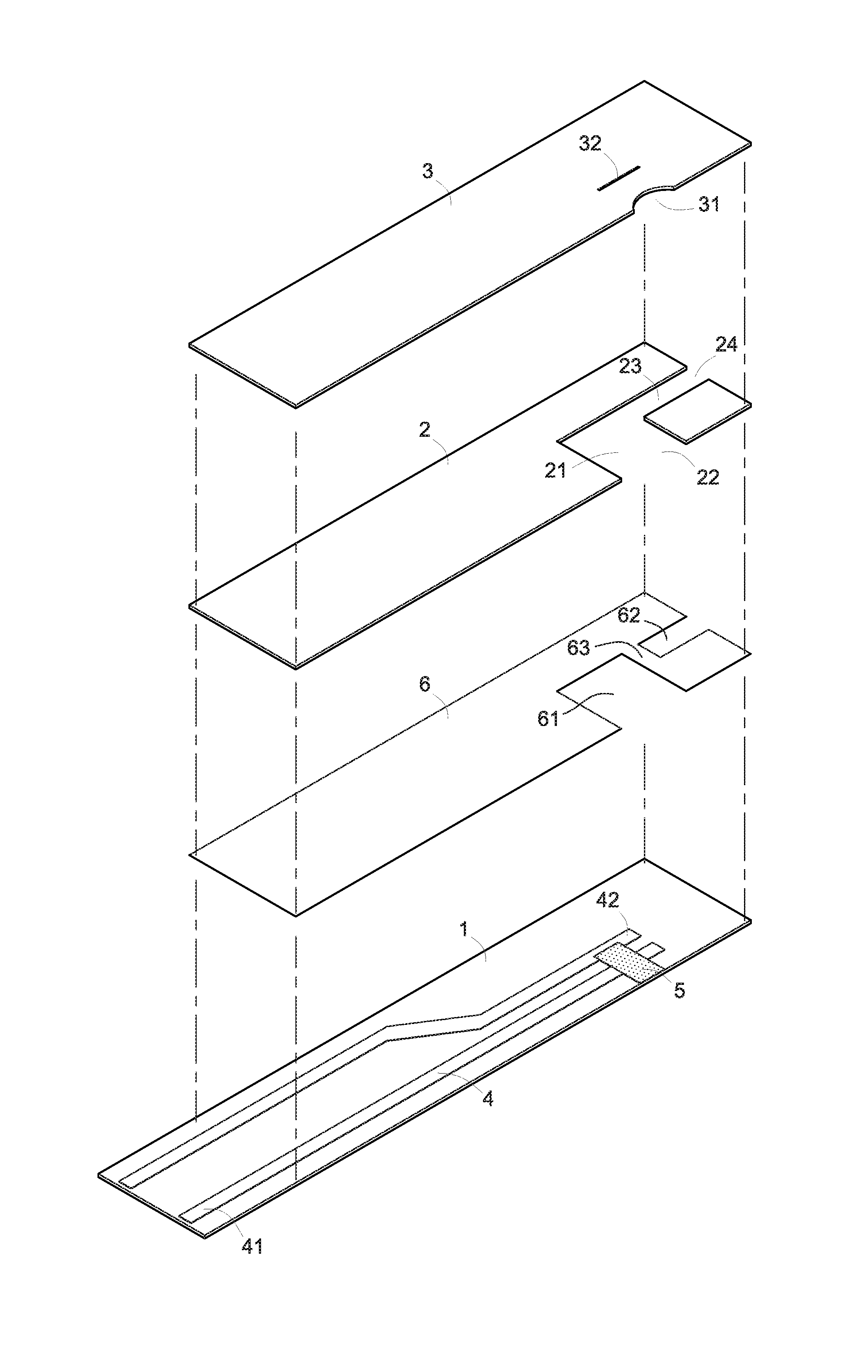 Test strip structure