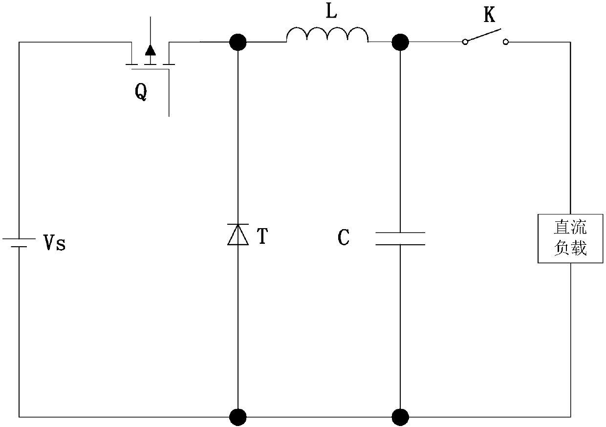 Circuit for suppressing impact of switching of DC capacitive load on DC microgrid