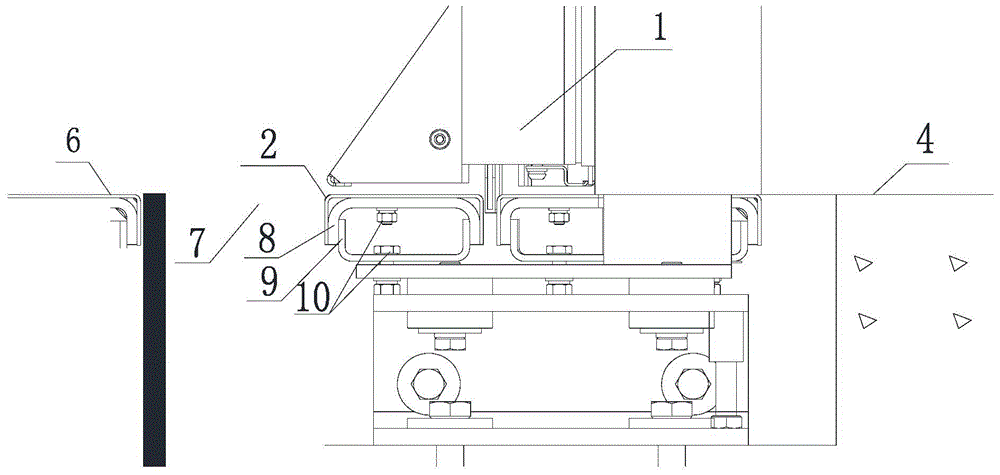 Size-adjustable platform-door threshold cover plate