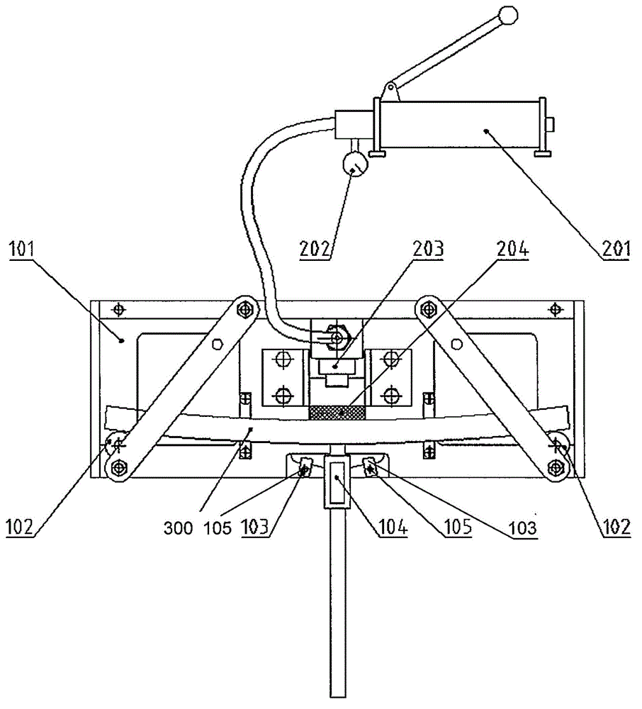 Pre-stressing clamp for laser peening formation of workpiece