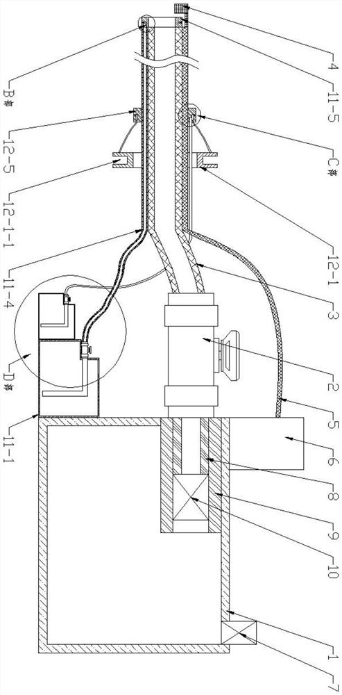 Respiratory tract cleaning device for nursing critically ill patient