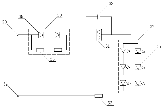 Switch cabinet with medium-voltage and high-voltage potential indicator