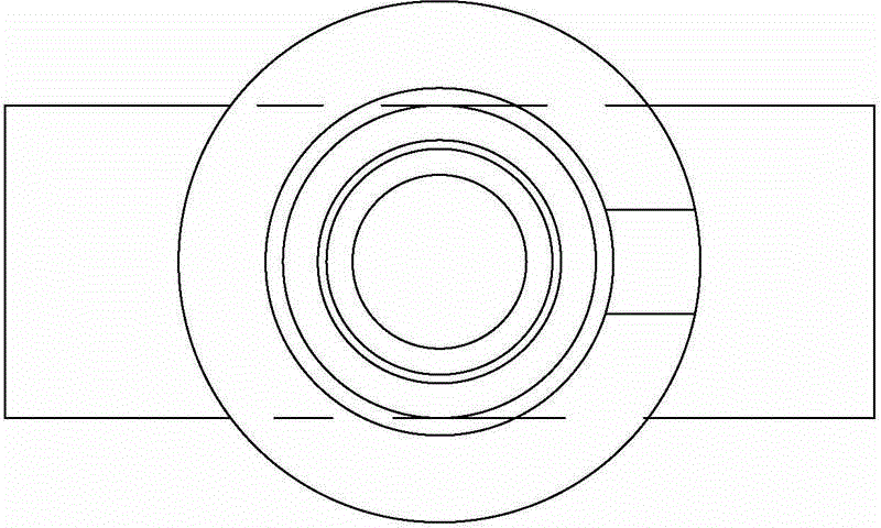 Pneumatic operating end structure of grounding wire operating lever