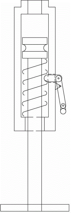 Pneumatic operating end structure of grounding wire operating lever