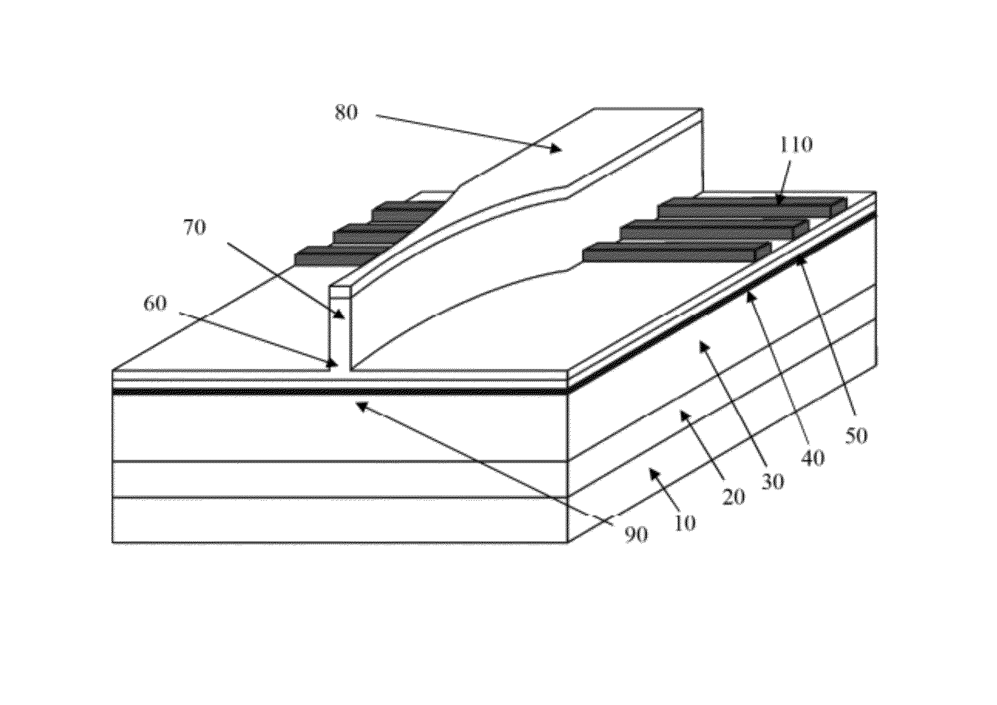 DFB laser diode having a lateral coupling for large output power