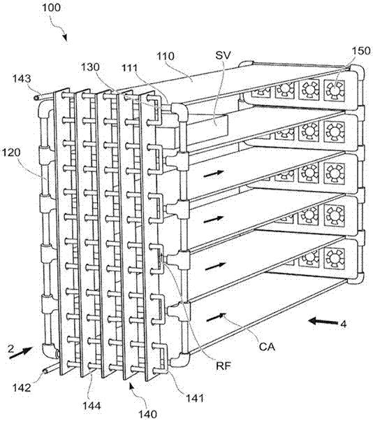Server rack and server cooling device