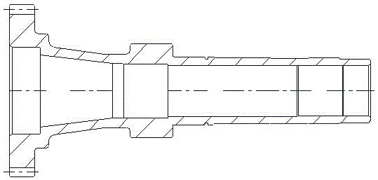 Manufacturing method for precisely-forged blank of outer input shaft II of automatic dual clutch transmission (DCT) of automobile