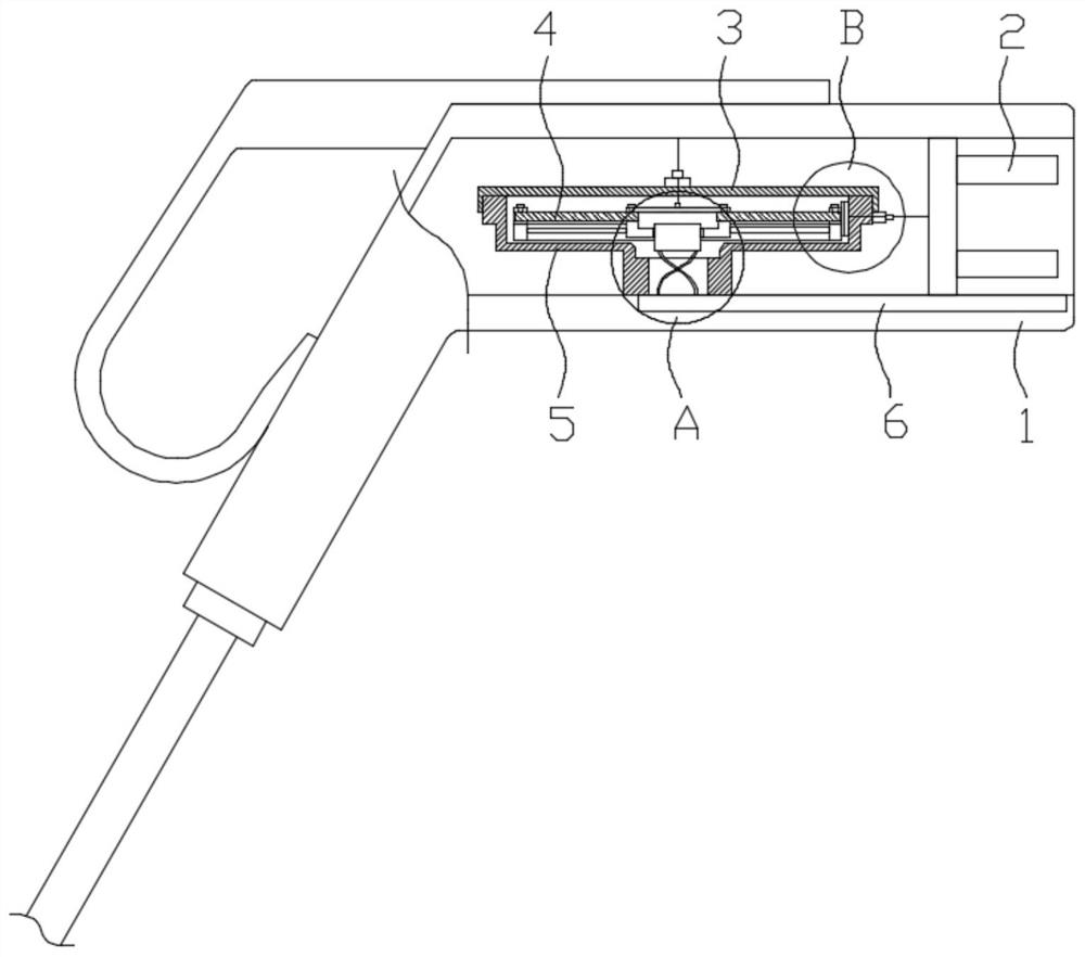 A charging gun capable of self-adjusting charging current