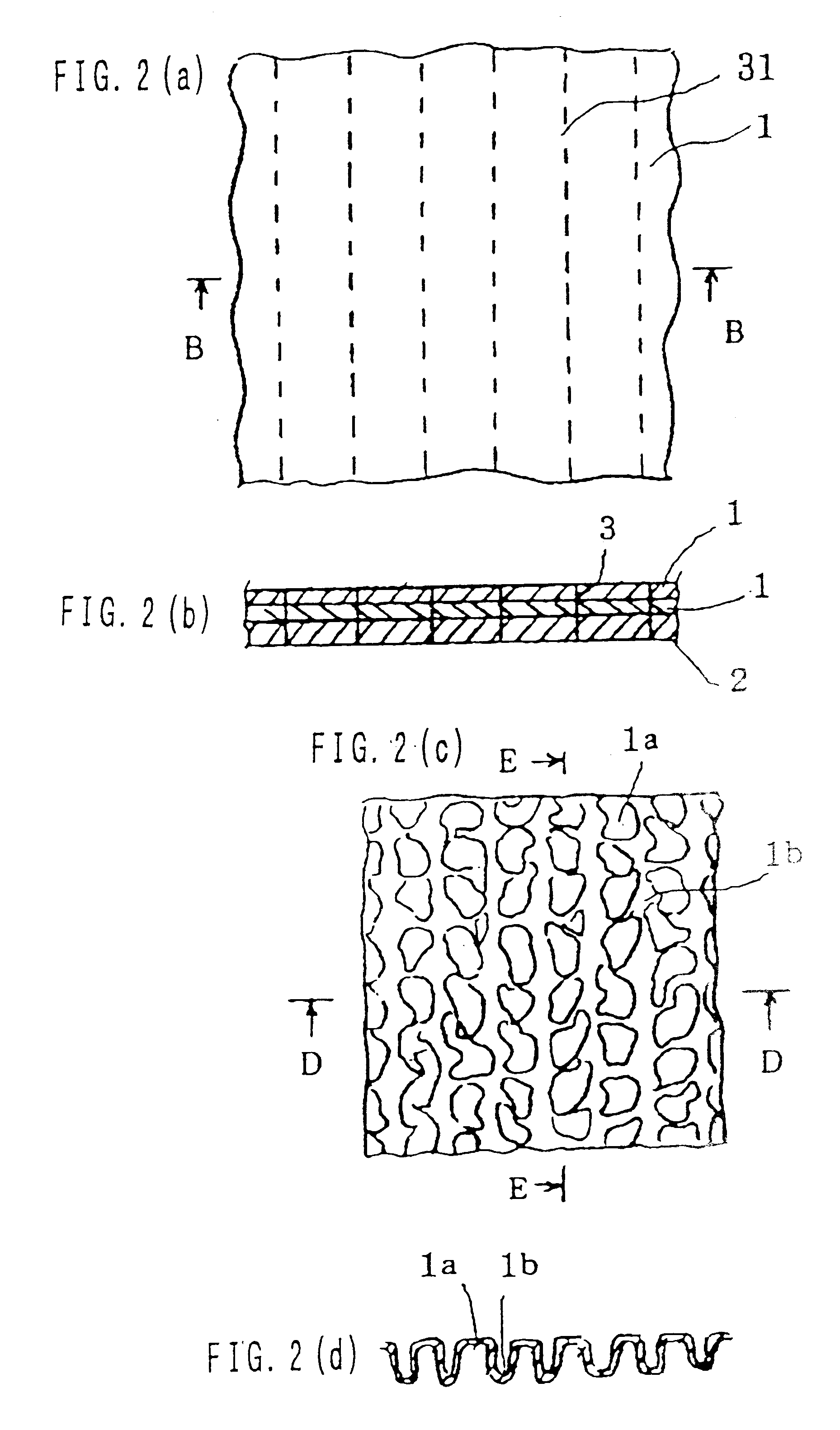 Method of making convexities and/or concavities on cloths of a garment