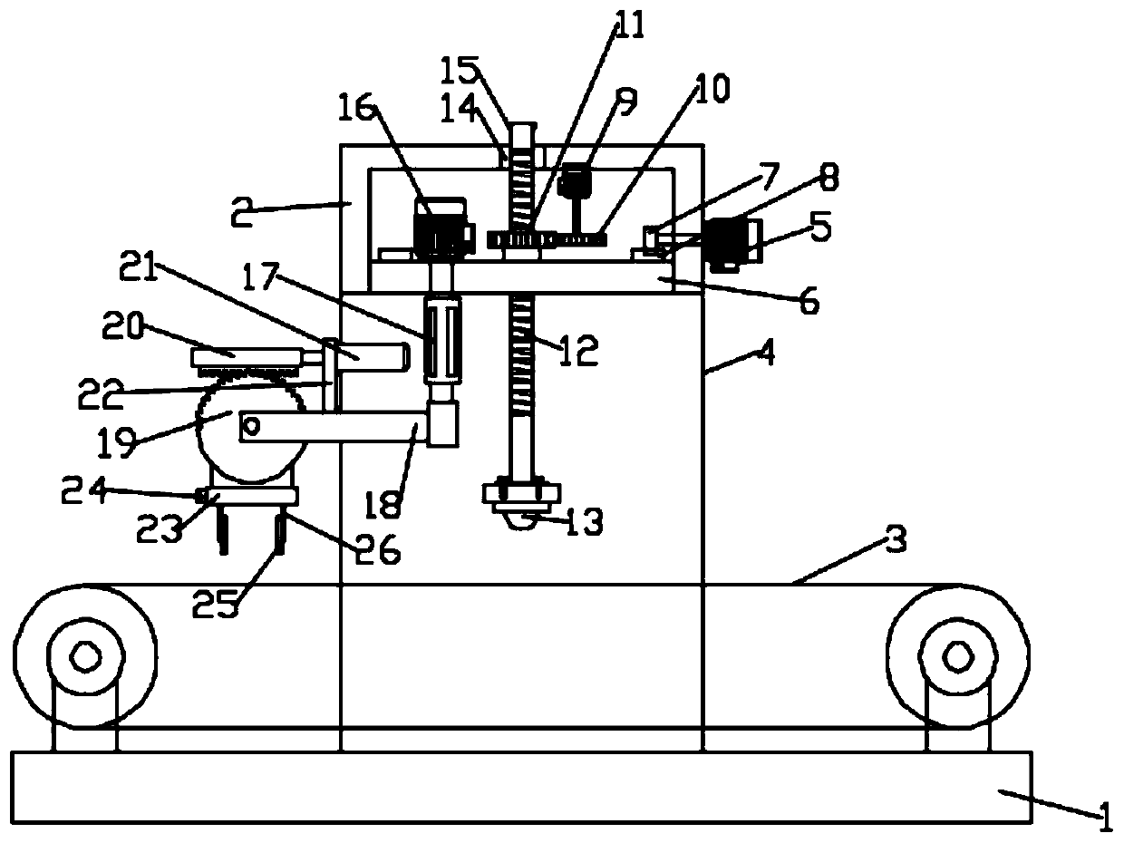 Automatic grabbing and lifting device for logistics sorting assembly line